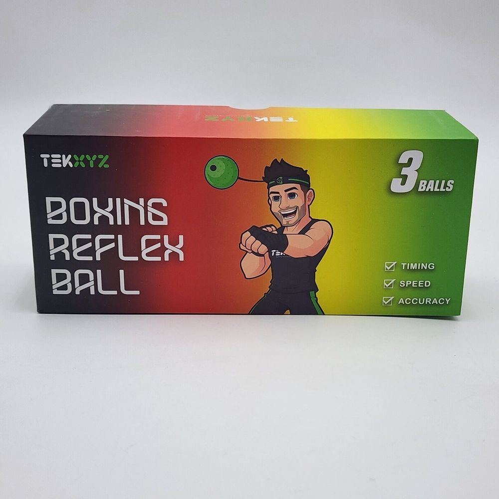 TEKXYZ Reflex Balls for Reaction, Agility, Coordination, Boxing Skills NEW